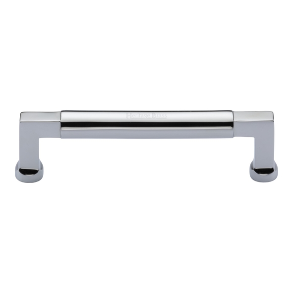 C0312 128-PC • 128 x 144 x 40mm • Polished Chrome • Heritage Brass Bauhaus Cabinet Pull Handle